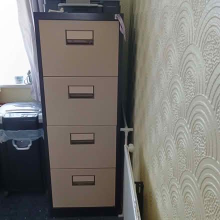 Photo of free Metal 4 drawer lockable cabinet (Shotton CH5) #1