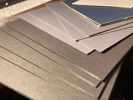 Photo of free Pieces of very thick mounting card (Poets MK40) #1