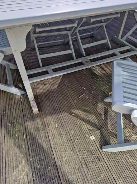 Photo of free A wooden table and 5 chairs (Lancing Bn150qy) #4