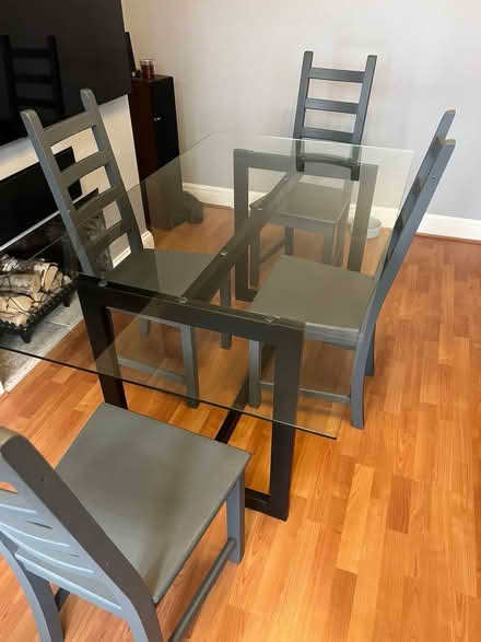 Photo of free Glass Dinner Table and Four chairs (Rayners Lane - HA2) #2