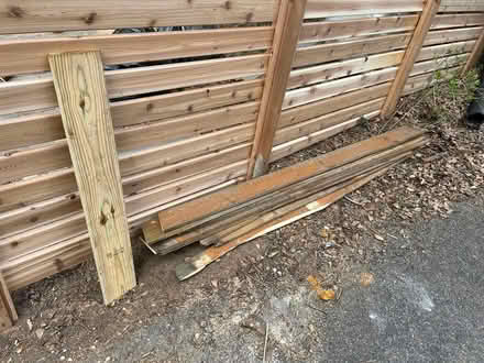 Photo of free cedar scrap wood, fence wood (Tenleytown) #1