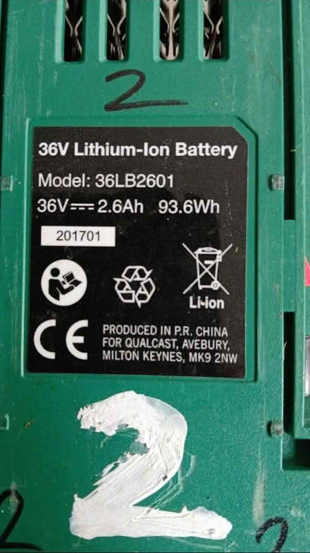 Photo of lawnmower qualcast battery (South Reading RG2) #2