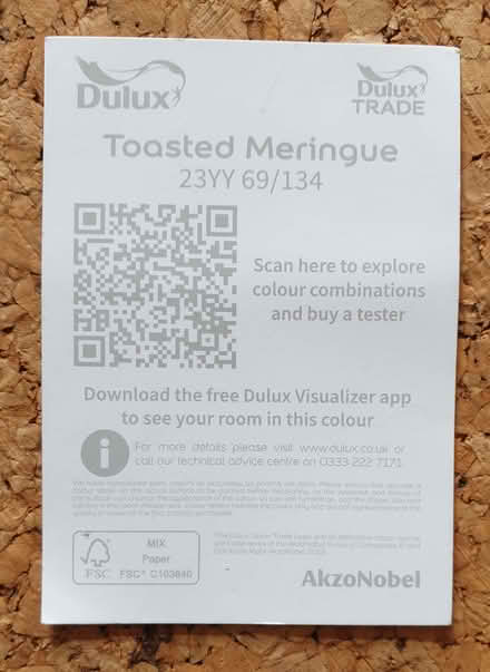 Photo of free Dulux "Toasted Meringue" paint (Royal Leamington Spa CV32) #2