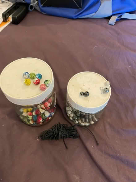 Photo of free 2tone beads/black n silver beads 4 sizes (Wandsworth SW18) #1