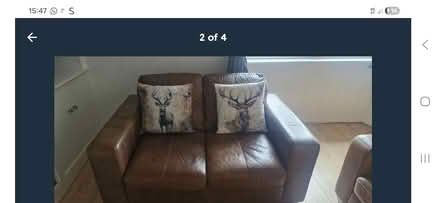 Photo of free 2 x leather sofas (Galashiels TD1) #1