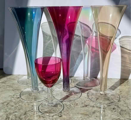 Photo of free Coloured flute glasses (Welling DA16) #1