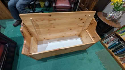Photo of free IKEA pine storage bench (Bollington SK10) #2