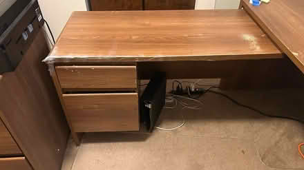 Photo of free Desk plus bridge and top shelf (Near Coolidge & Wattles) #2