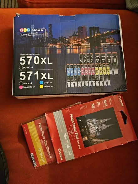 Photo of free Canon printer ink and photo paper (Queens park road BN2) #1