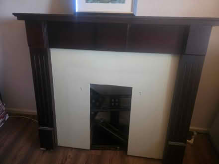 Photo of free Wooden fire surround/mantlepiece (Highfields Stafford) #4