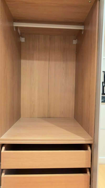 Photo of free IKEA PAX MALM double wardrobe with mirror sliding doors (Clerkenwell WC1X) #4