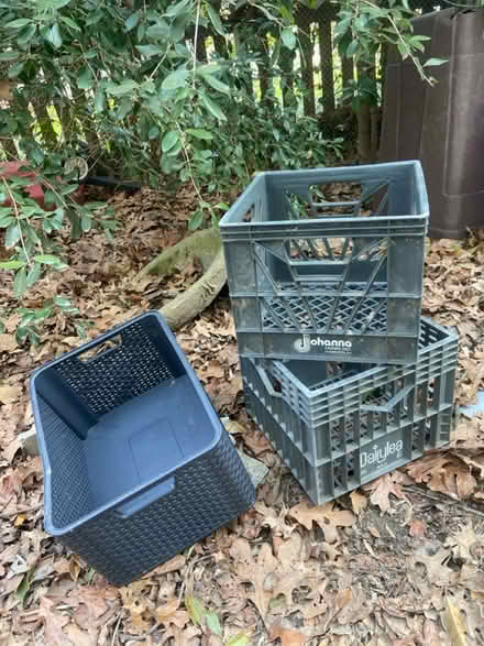 Photo of free 3 crates. 2 milk crates (takoma Park, MD) #1