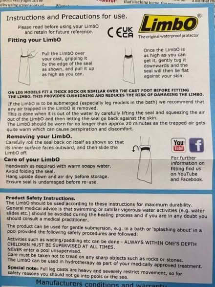 Photo of free Plaster cast shower protector (Burleigh GL5) #2