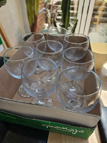 Photo of free 8 small wine glasses (Burgess Hill Worlds End RH15) #1