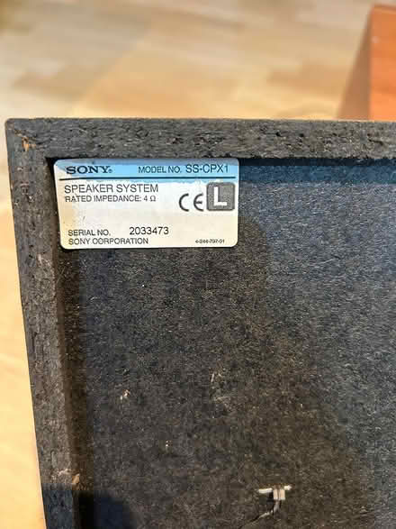Photo of free Pair of Sony Bookshelf Speakers (Dorking RH4) #2