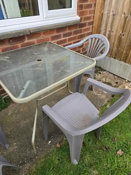 Photo of free Garden table and 4 chairs (Sutton Farm) #3