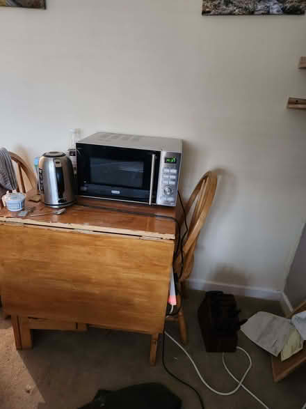 Photo of free Table two chairs and microwave (Norbreck FY2) #1