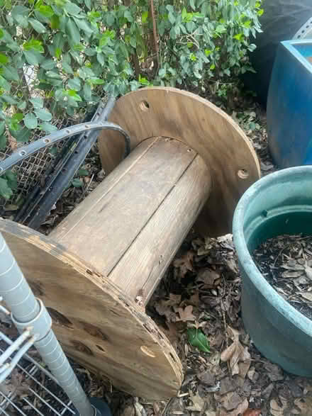 Photo of free wooden wire spool. Table (takoma Park, MD) #1