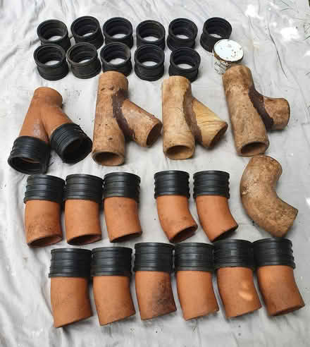 Photo of free 100mm clay drainage fittings (HP10) #1