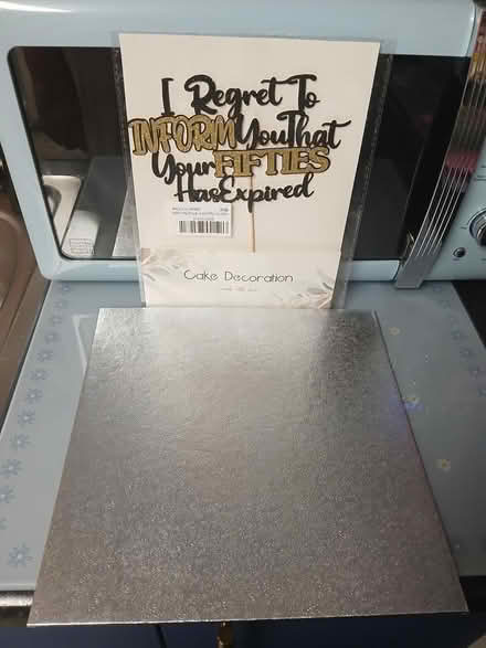 Photo of free Cake Board & Topper (Durham) #1