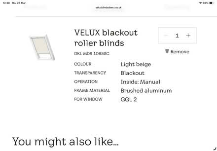 Photo of free 2 x velux blinds GGL-2 (Witherslack LA11) #1