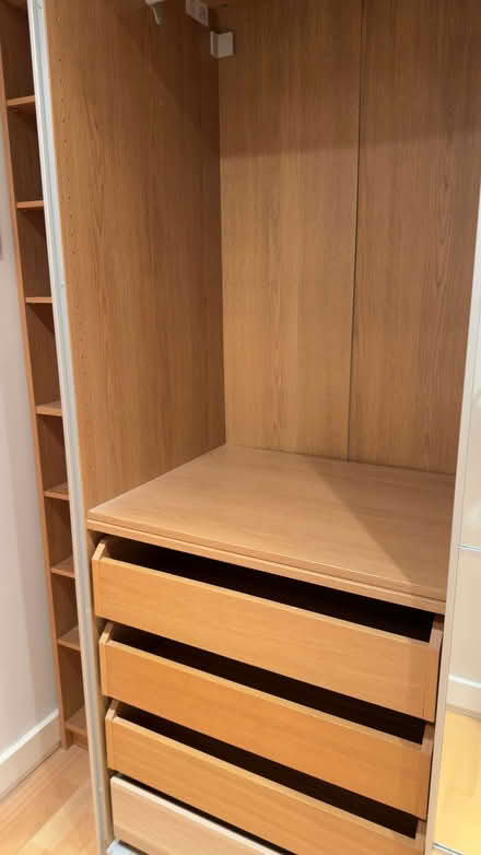 Photo of free IKEA PAX MALM double wardrobe with mirror sliding doors (Clerkenwell WC1X) #3
