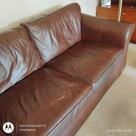 Photo of free Leather Sofa and Chair (NE3 Gosforth) #2