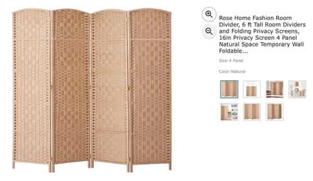 Photo of free Room Divider, 4 panel, 6 ft (Woodley Park) #1