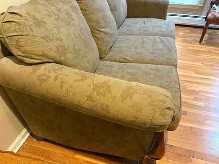 Photo of free Olive green couch (Demarest NJ) #2