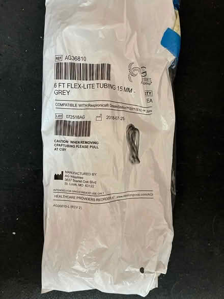 Photo of free Flexible Tubing from CPAP Machine (Corte Madera (near 101)) #2