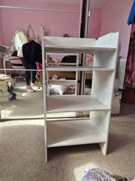 Photo of free Freestanding wooden shelving (Ng9 7hb) #1