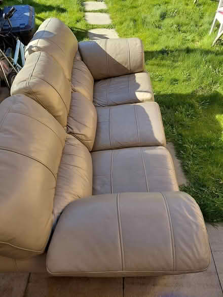 Photo of free 3 seater Italian leather sofa (Handsworth S13) #1