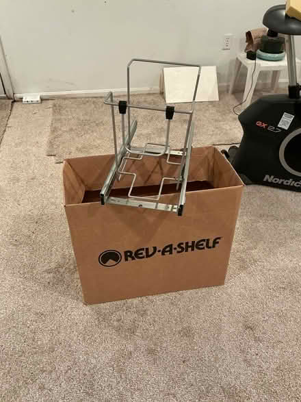 Photo of free Cabinet Trash Can Rack (Crownsville-E. Mahogany Lane) #1