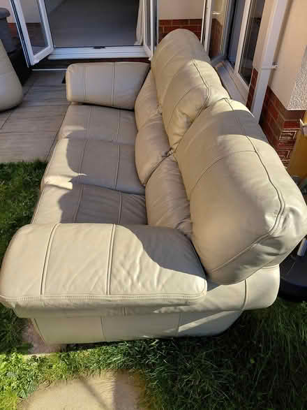 Photo of free 3 seater Italian leather sofa (Handsworth S13) #3