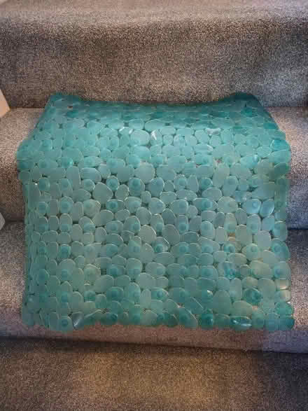 Photo of free Square blue shower / bath mat (West Marina TN38) #1