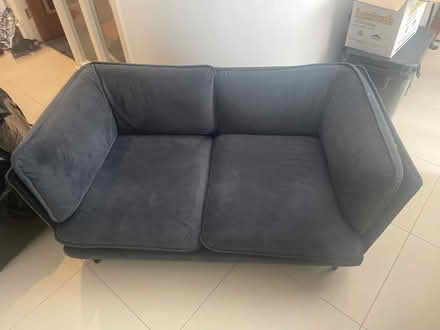Photo of free Dark blue sofa (KT12 4LL) #1