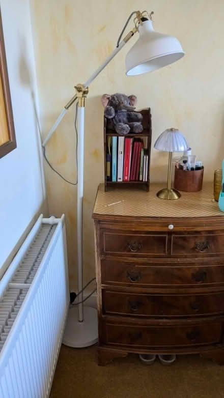 Photo of free White & Brass Floor Lamp (BN8) #1