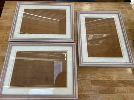 Photo of free 3 large wooden picture frames (Camberley GU15) #1