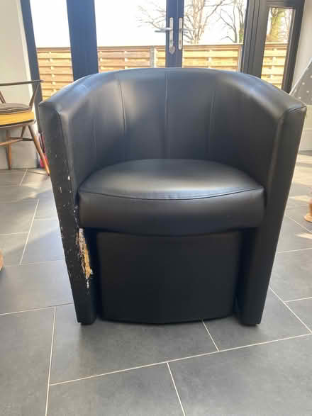 Photo of free Small tub chair with grey cover (Old Colwyn LL29) #3