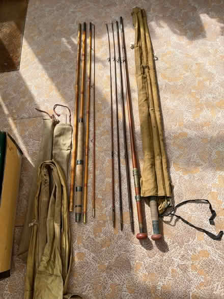 Photo of free Vintage fishing rods and accessories (Chalkhouse Green RG4) #1