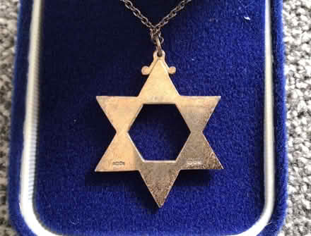 Photo of free Silver Star of David pendant with chain (Lostock Hall PR5) #2