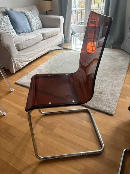 Photo of free Pair of clear brown John Lewis chairs (Holland Park W11) #3