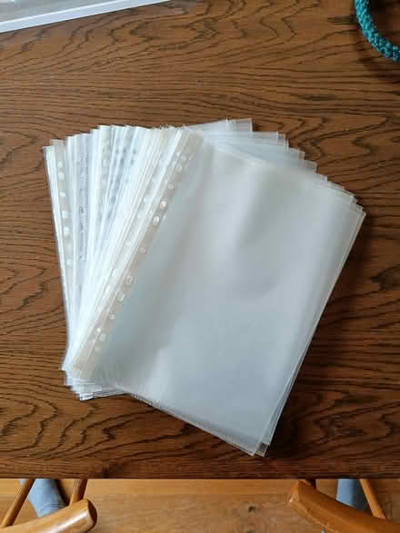 Photo of free A4 plastic sleeves (Exeter EX2) #1