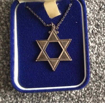 Photo of free Silver Star of David pendant with chain (Lostock Hall PR5) #1