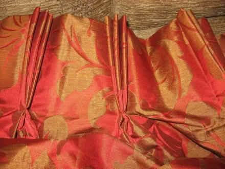 Photo of free Curtains - red and gold lined brocade (Verwood BH31) #2