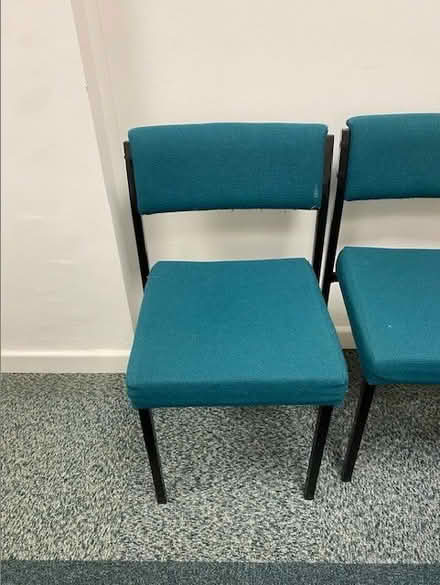Photo of free Green Stackable Chairs (fair condition) (New England Quarter BN1) #1