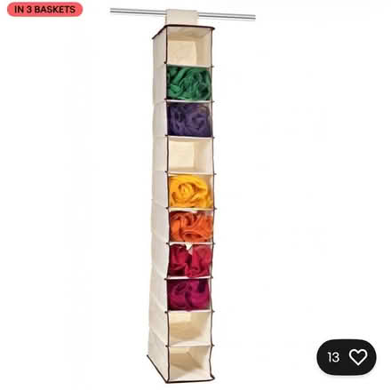 Photo of free 4 x Fabric shelf organisers (Morden SW20) #1