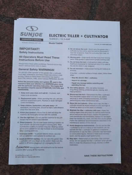 Photo of free Electric Tiller & Culivator (near Palo Alto High School) #2