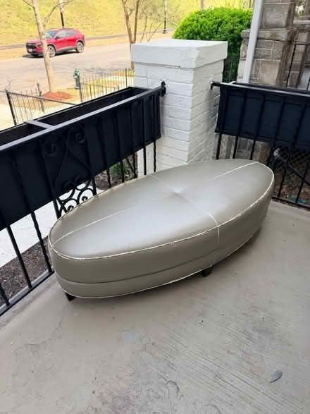Photo of free Faux Leather Ottoman (Bloomingdale) #1