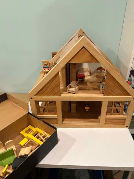 Photo of free Wooden Doll House with Furniture (Brookeville -Georgia/Gold Mine) #4